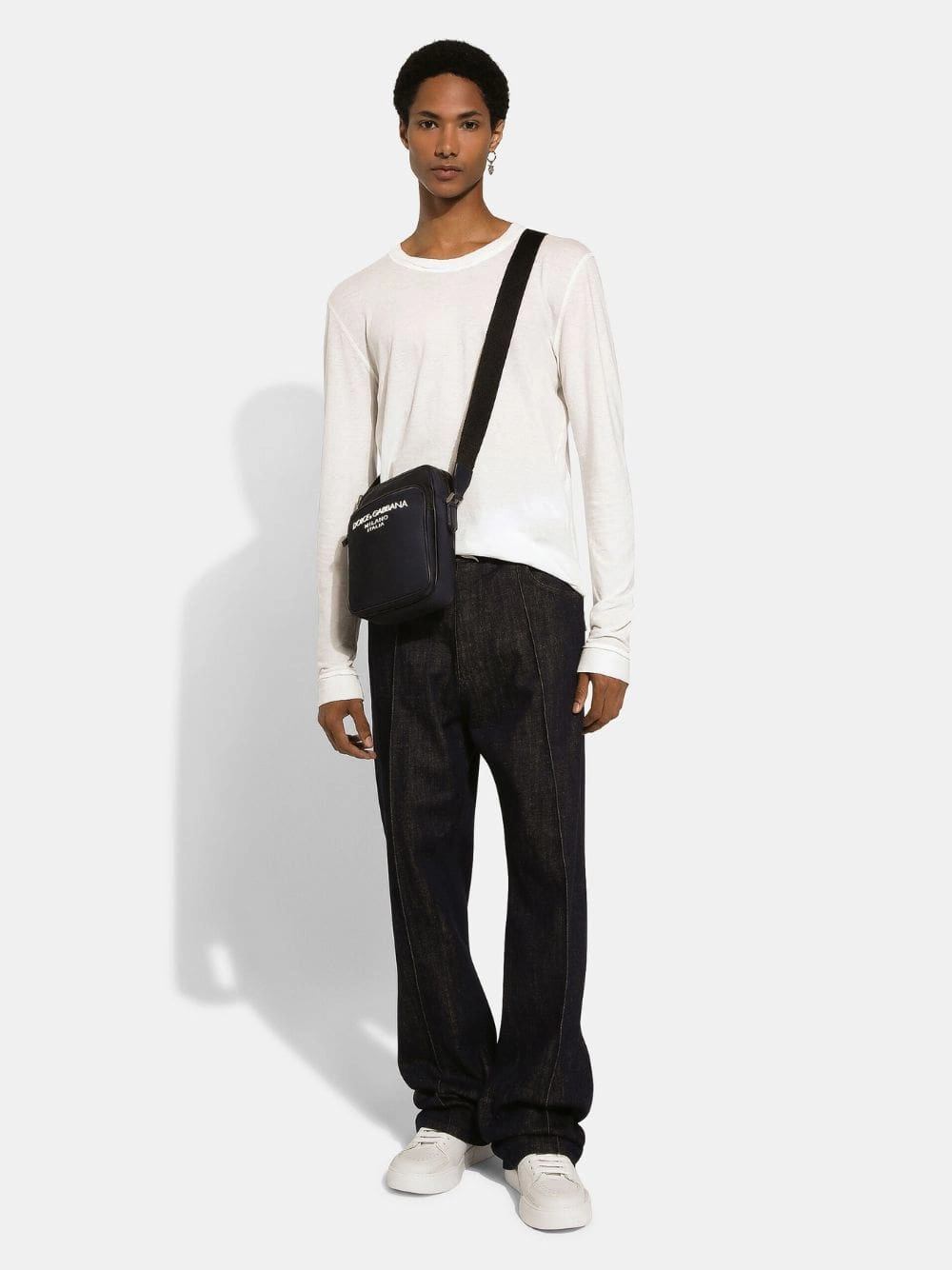 Nylon Crossbody Logo Bag