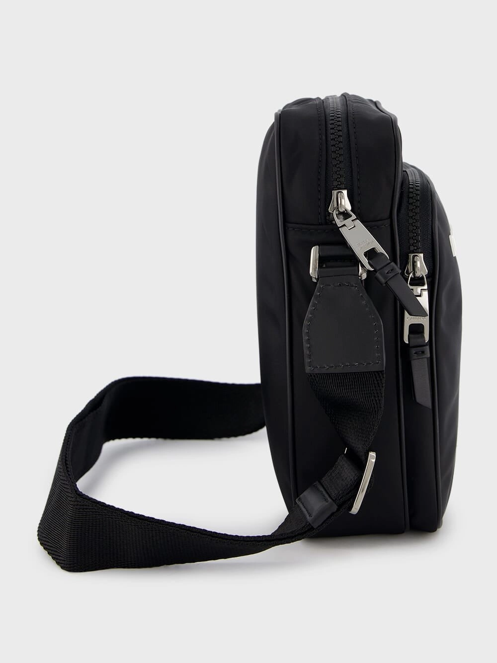 Nylon Crossbody Logo Bag