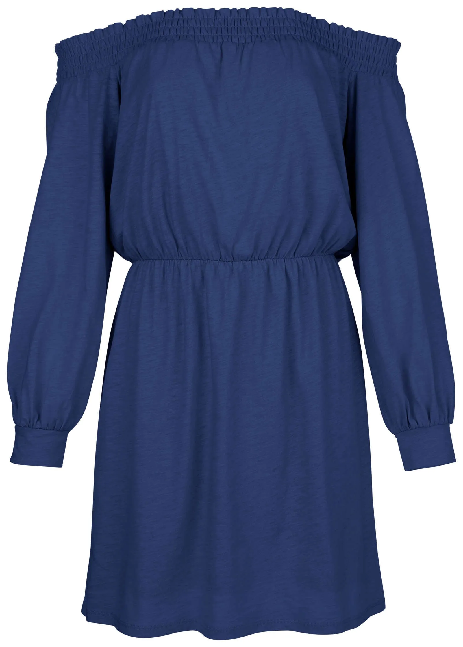 Off-The-Shoulder Mini - Dark Blue