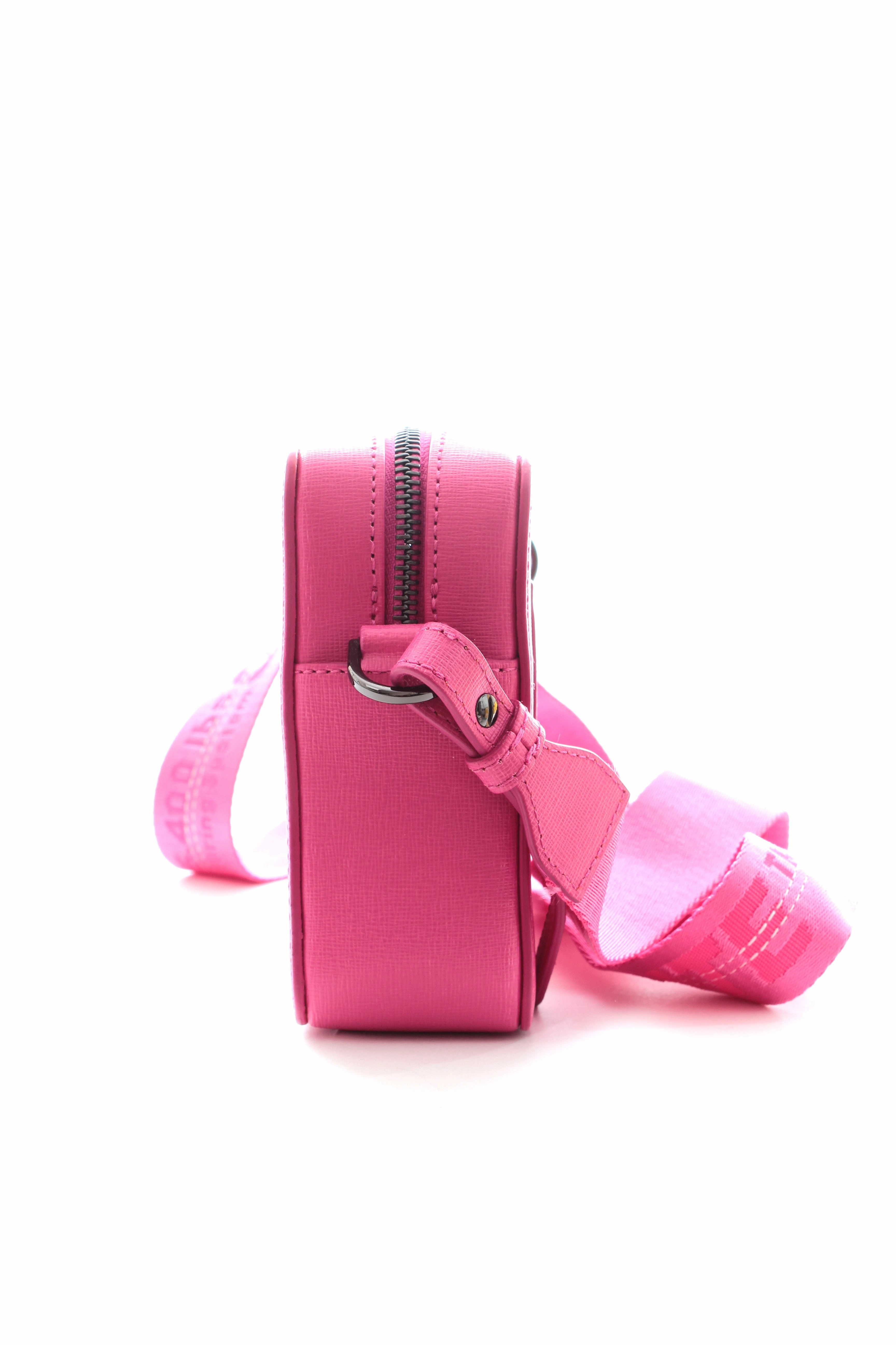 Off-White Diagonal Striped Leather Shoulder and Belt Bag
