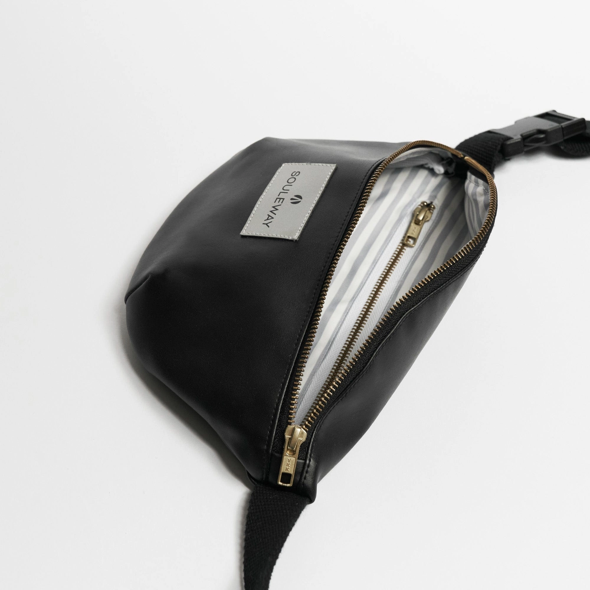 Oleatex Vegan Olive Leather Bum Bag | Black