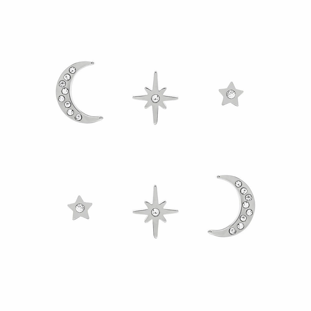 Olivia Burton Silver Celestial Stud Earrings Set 24100063