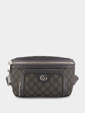 Ophidia Grey GG Belt Bag