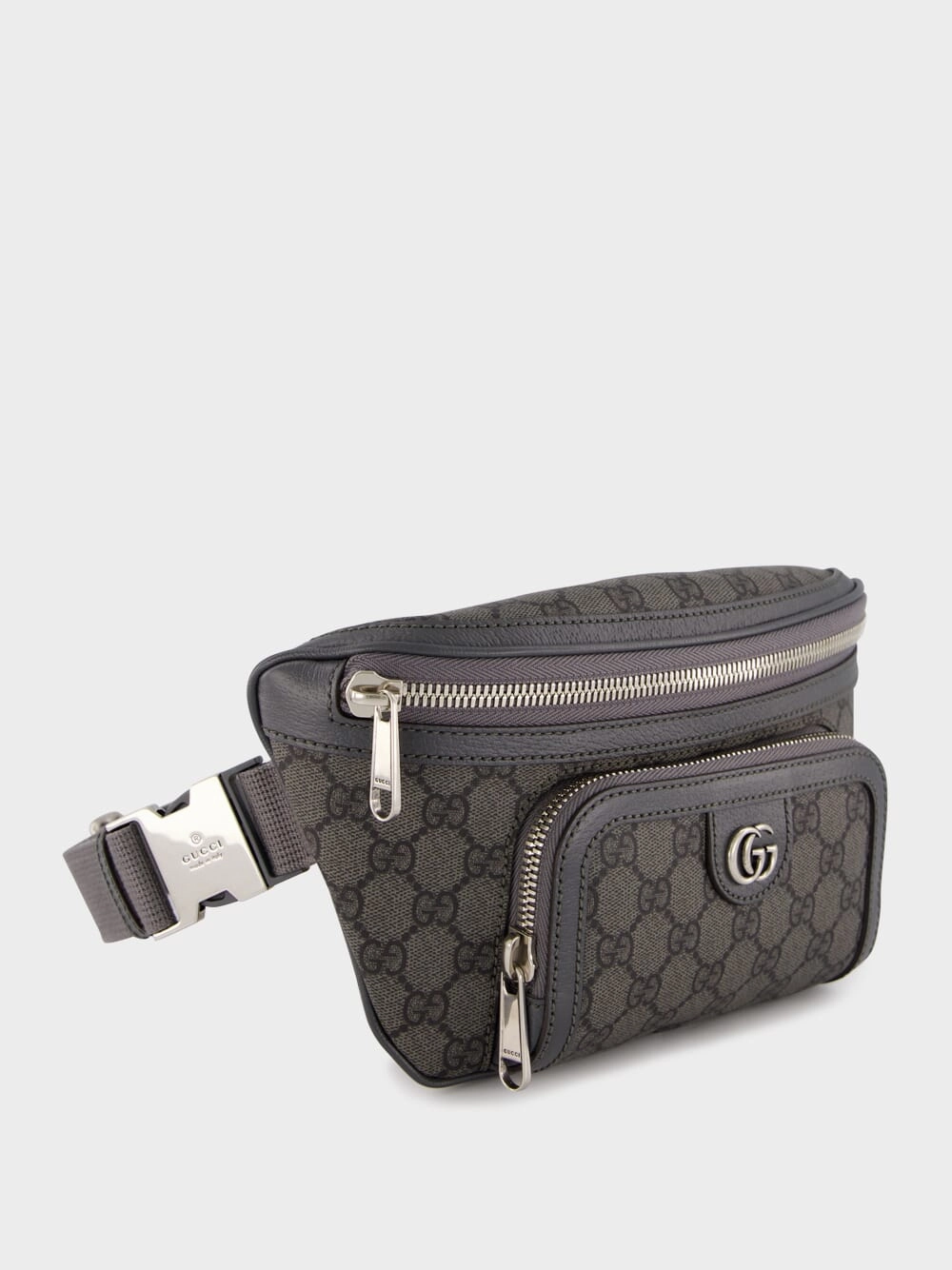 Ophidia Grey GG Belt Bag