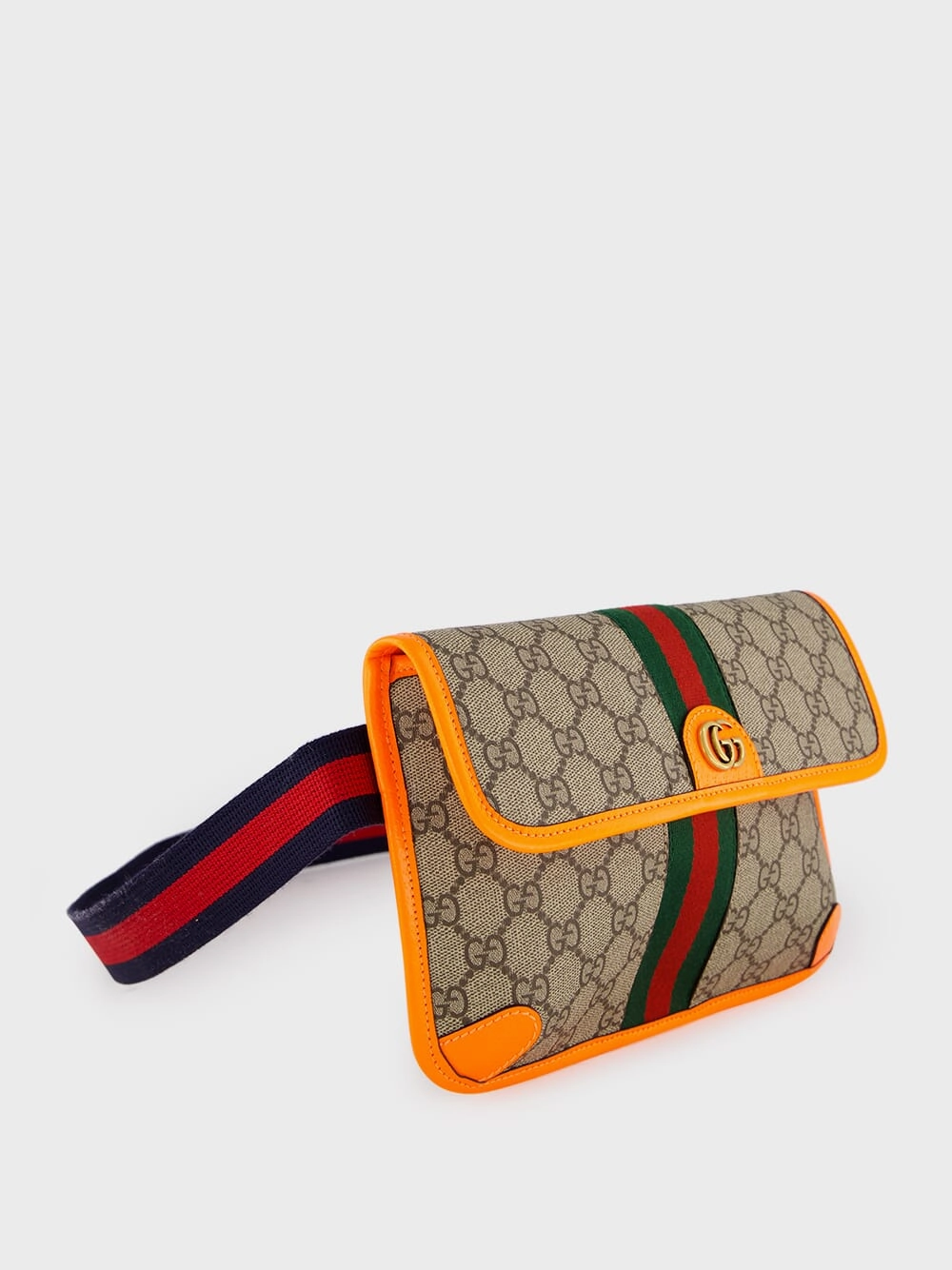 Ophidia Orange GG Small Belt Bag