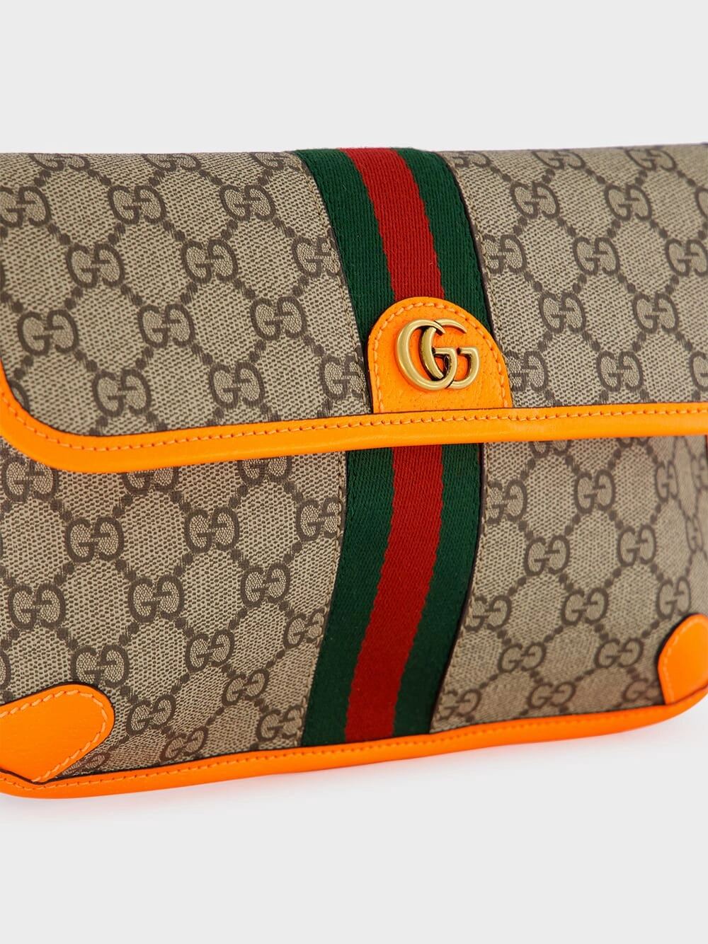 Ophidia Orange GG Small Belt Bag