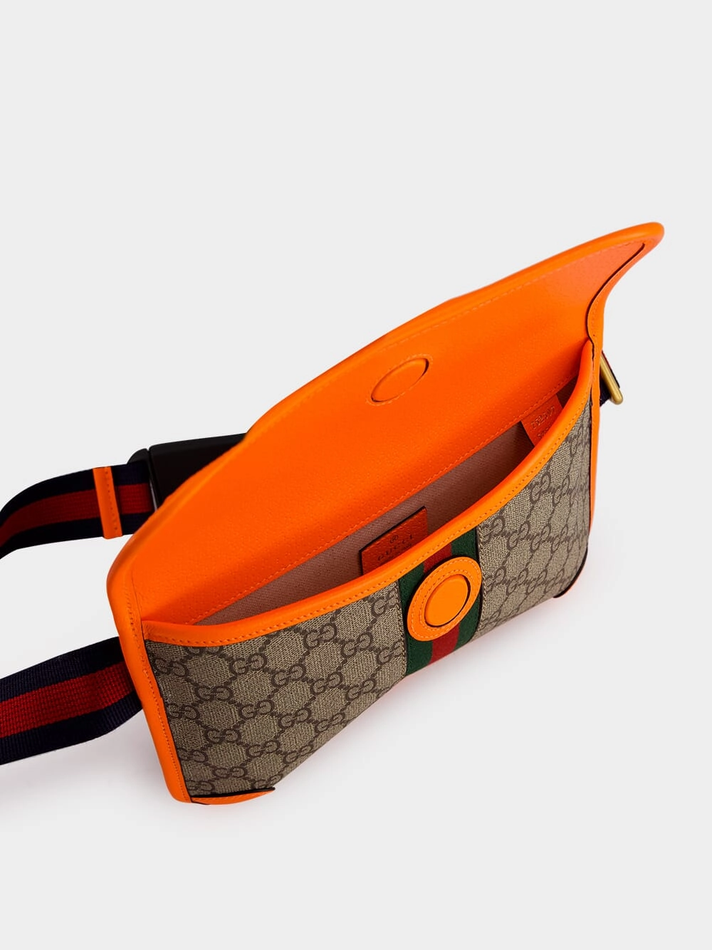 Ophidia Orange GG Small Belt Bag
