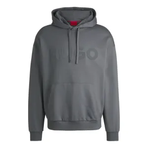 Oversize-fit hoodie in cotton terry with tonal logo