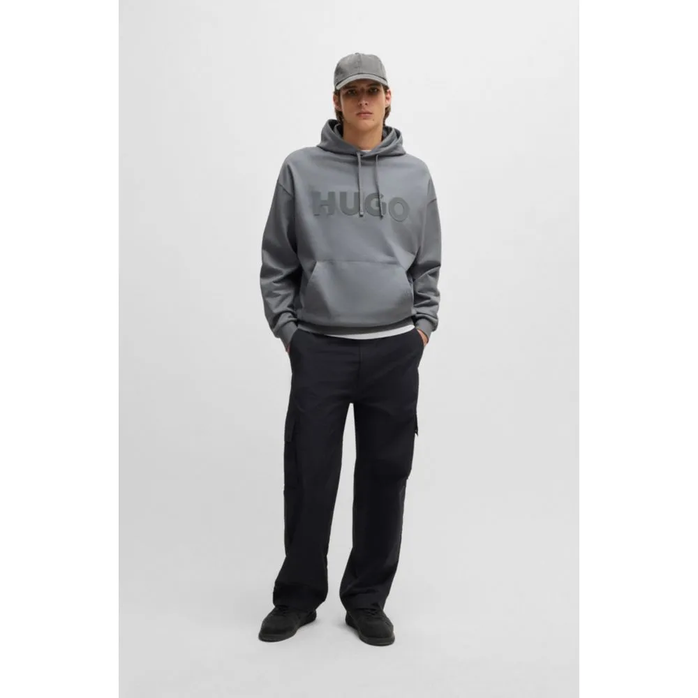 Oversize-fit hoodie in cotton terry with tonal logo