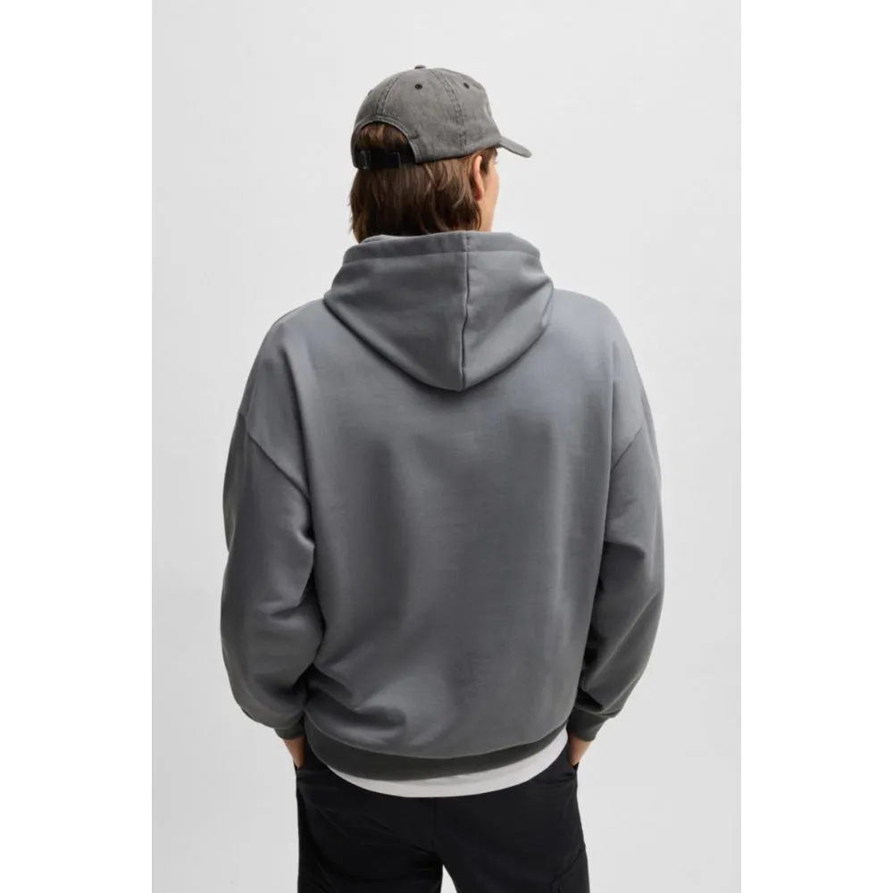 Oversize-fit hoodie in cotton terry with tonal logo