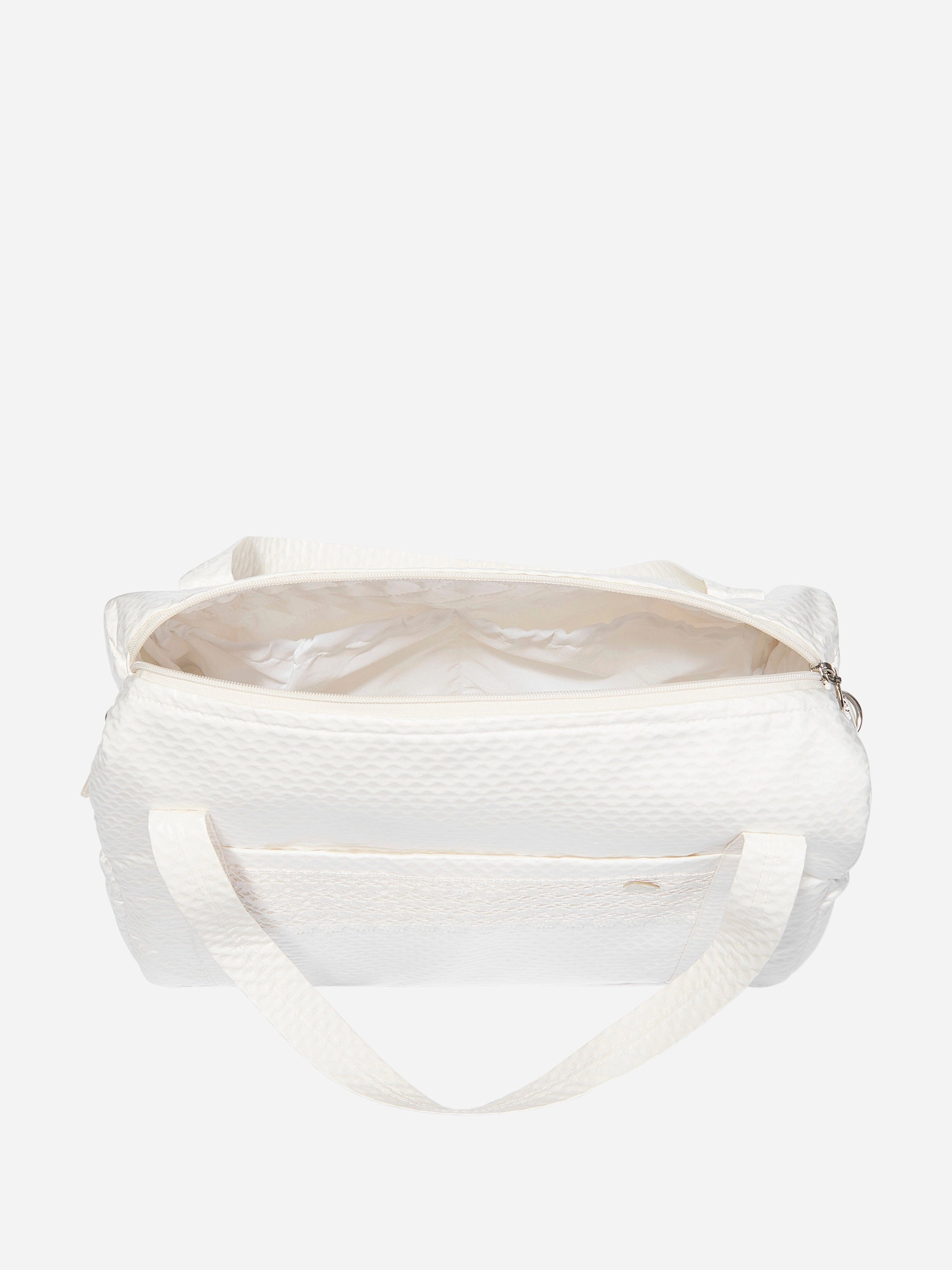 Paz Rodriguez Baby Lace Trim Changing Bag in Ivory (40 cm)