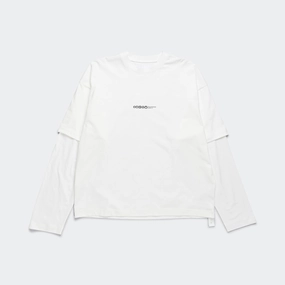 Peacemaker Painted Double Layer Boxy T-Shirt - Snow White