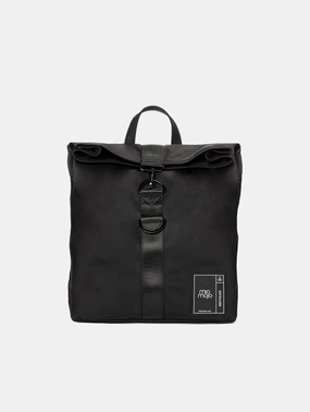 Penelope Recycled Nylon Vegan Backpack | Black