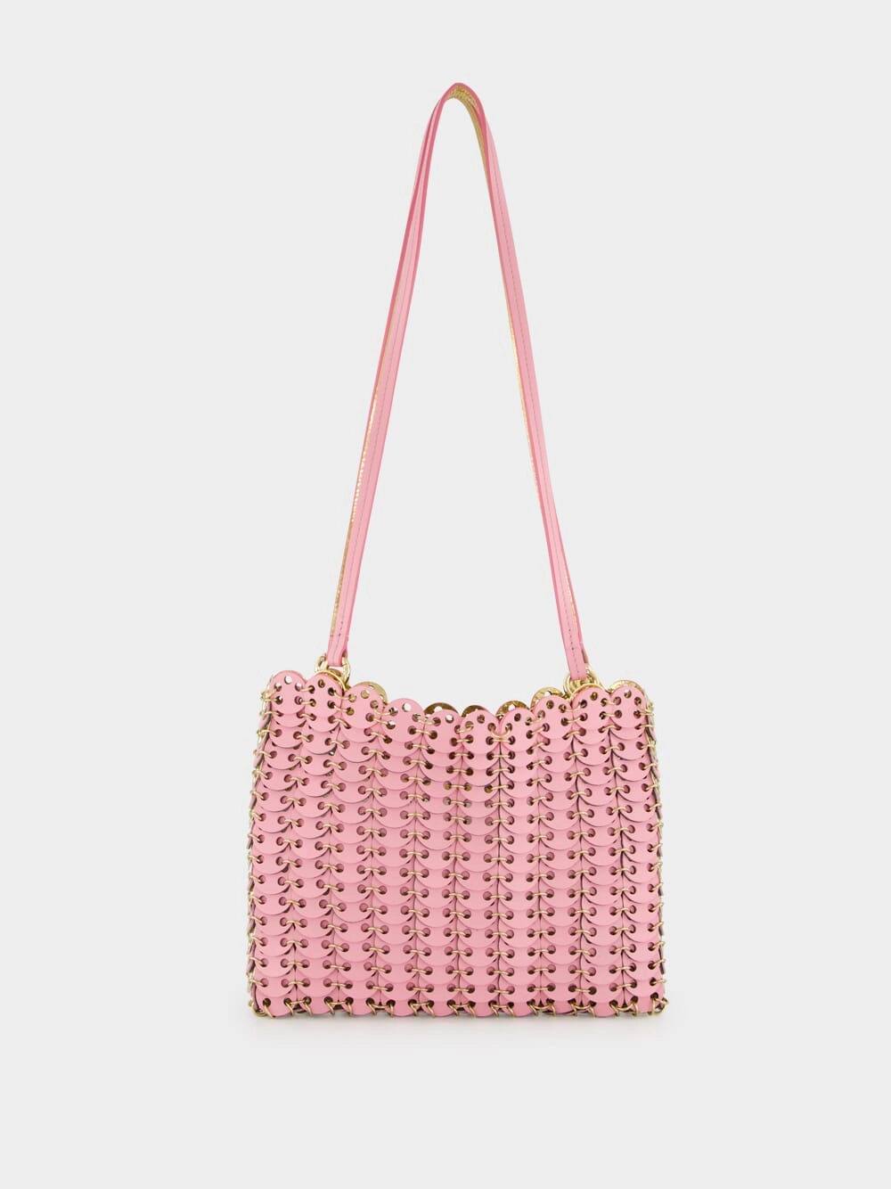 Pink and Gold 1969 Leather Flip Bag