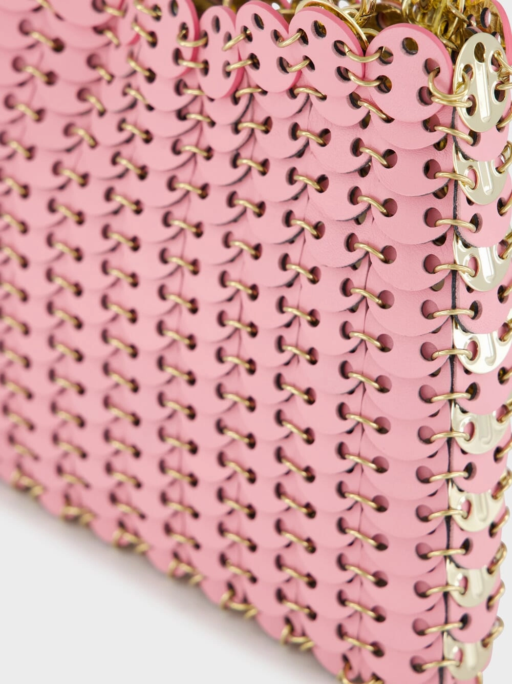 Pink and Gold 1969 Leather Flip Bag
