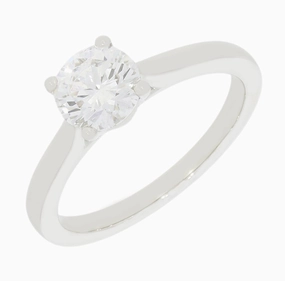 Platinum 1.00cts Lab Grown Diamond Solitaire Ring