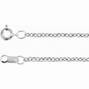 Platinum 1.5 mm Cable 20" Chain