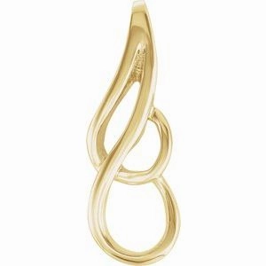 Platinum Freeform Pendant