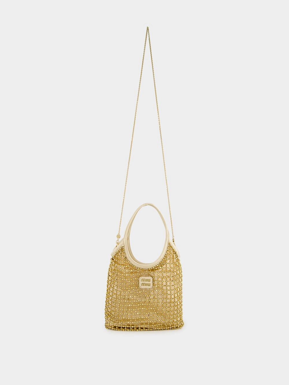 Platinum Ivy Beaded Duchesse Bag