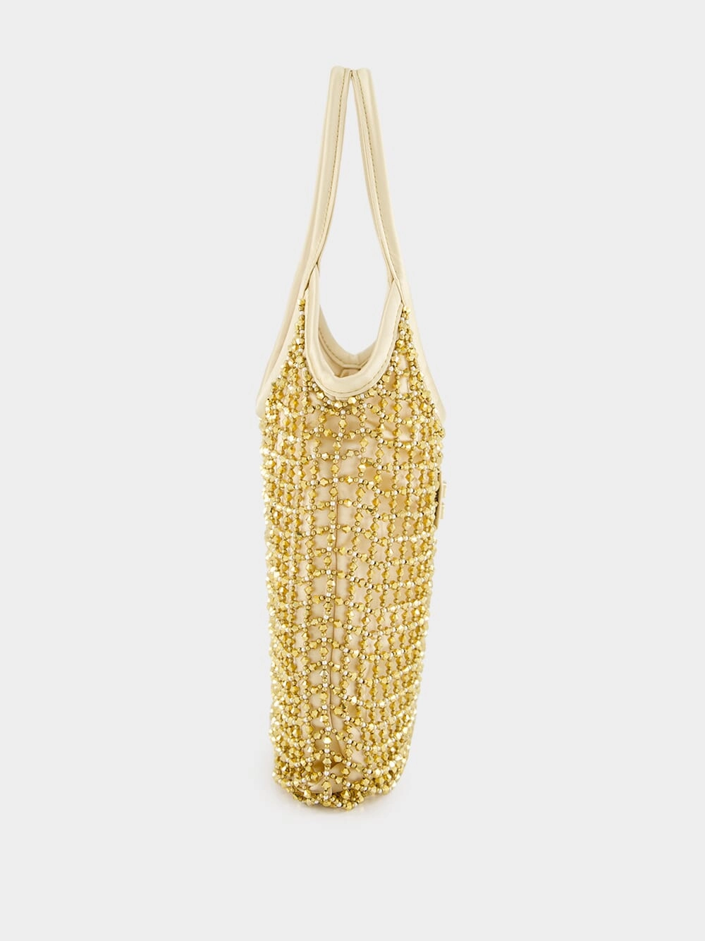 Platinum Ivy Beaded Duchesse Bag