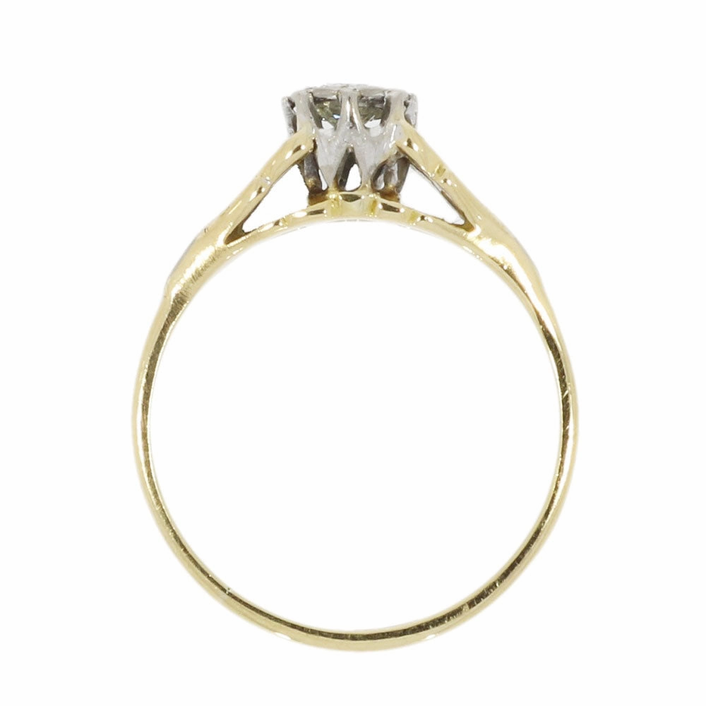 Pre Owned 18ct Yellow Gold 0.25cts Diamond Solitaire Ring