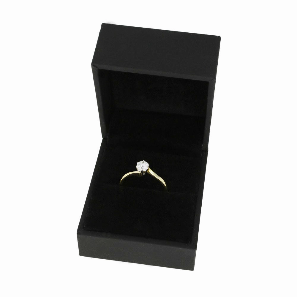 Pre Owned 18ct Yellow Gold 0.40ct Diamond Solitaire Ring