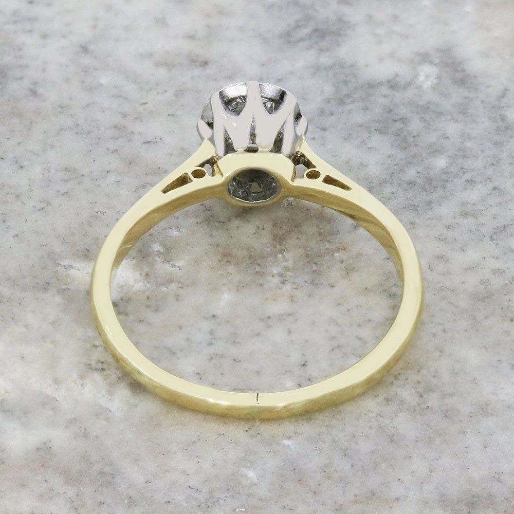 Pre Owned 18ct Yellow Gold Diamond Solitaire Ring