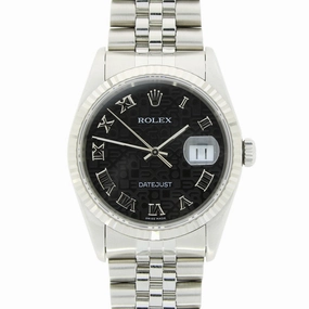 Pre Owned Rolex Oyster Perpetual Datejust 36 Jubilee Mens Watch 16234 Papers RW0485 (1997)