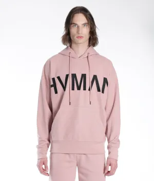 Pullover Sweatshirt Waffle Knit In Dusty Pink