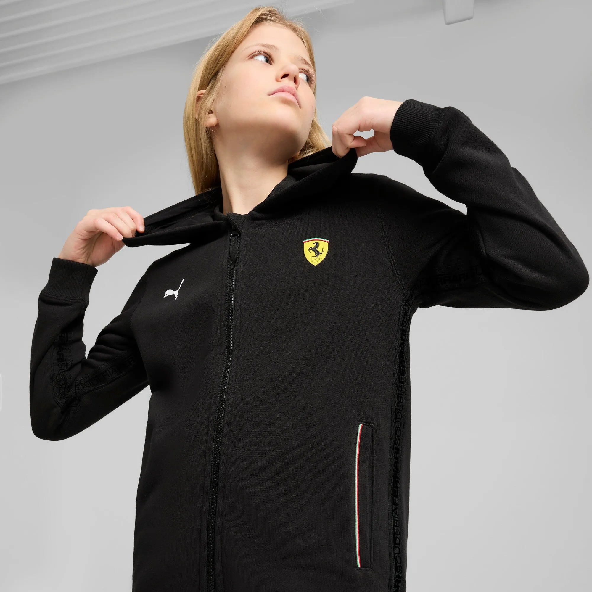 PUMA Big Kids' Scuderia Ferrari Race Hoodie Youth