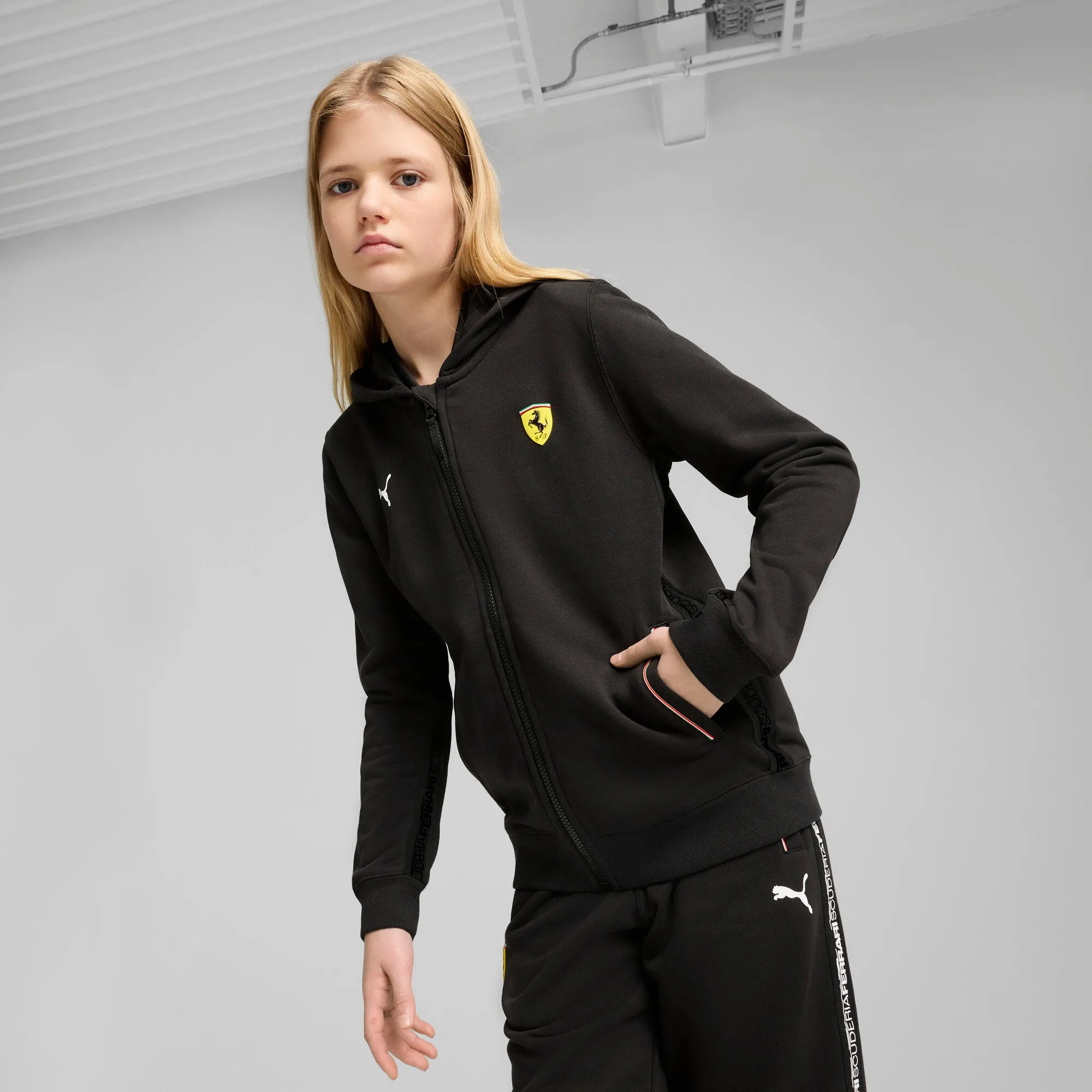 PUMA Big Kids' Scuderia Ferrari Race Hoodie Youth