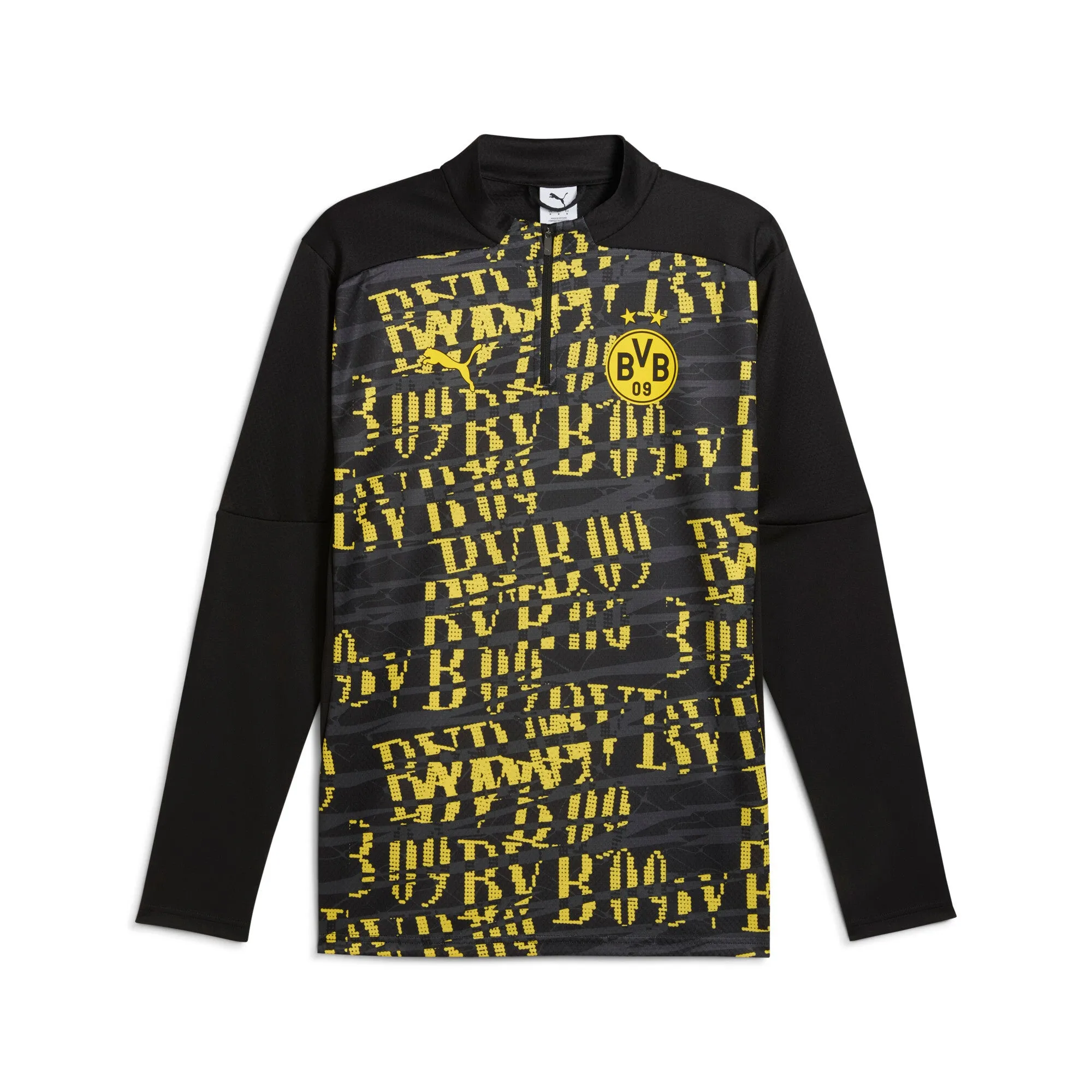 PUMA Men's Borussia Dortmund Pre-Match Quarter-Zip Top