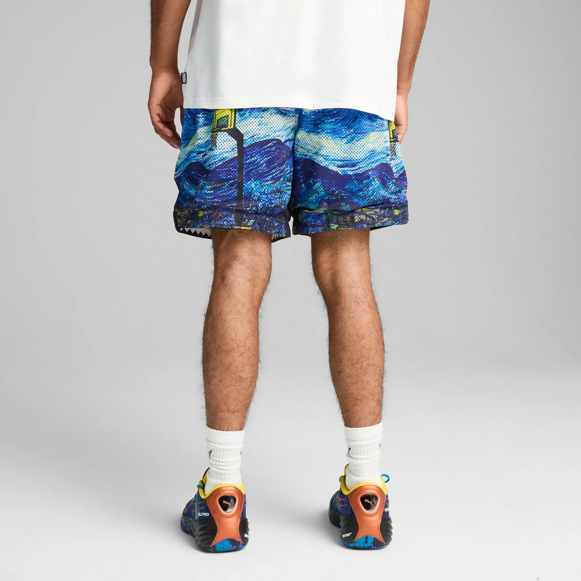 PUMA Men's Dylan Exhibit 7" All-Over-Print Shorts