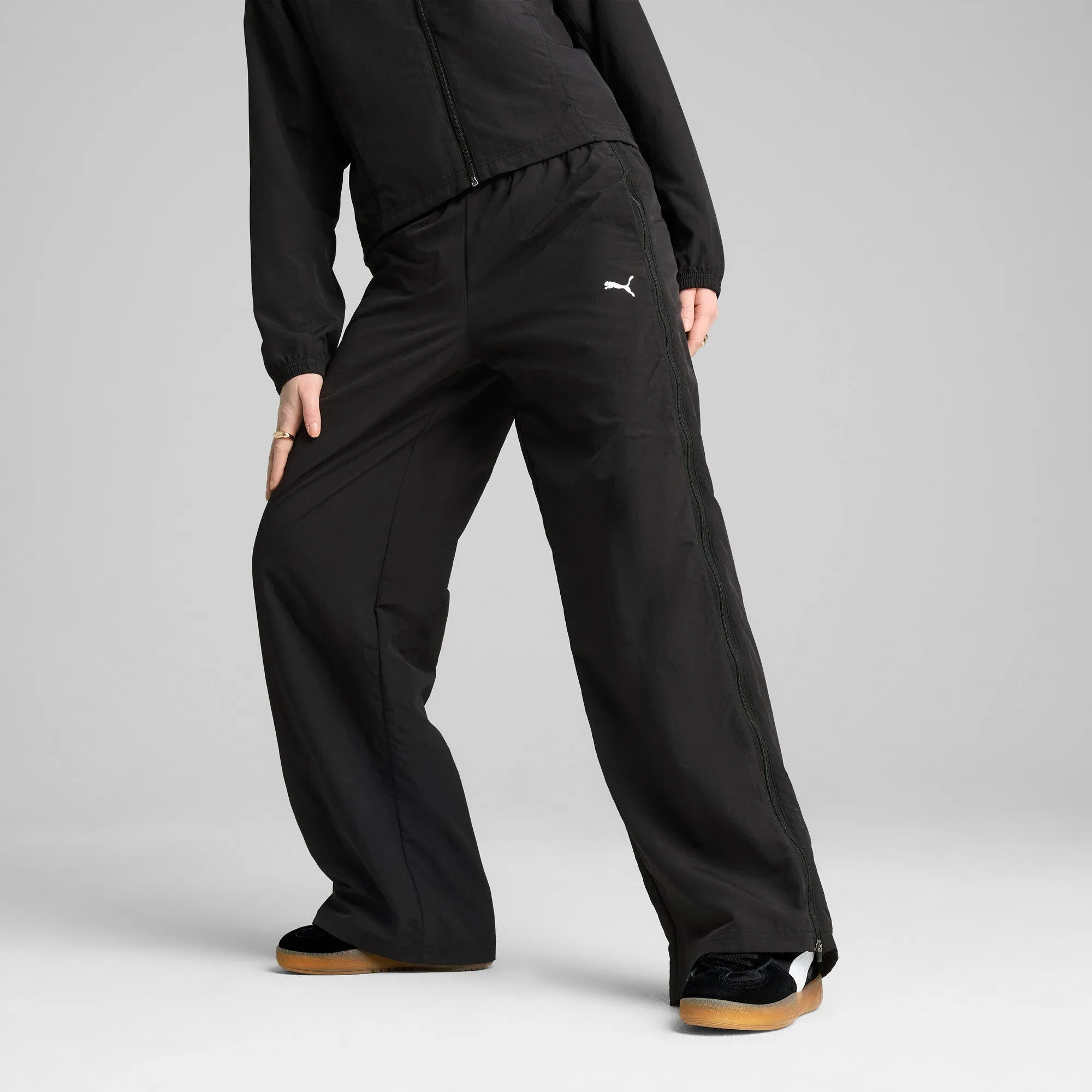PUMA Women's DARE TO Relaxed Woven Zip-Off Pants