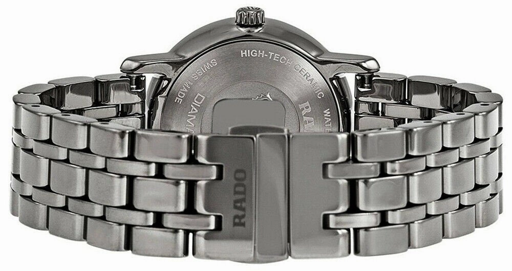 Rado DiaMaster Mini R14064707 Ceramic Womens Watch Deployment Clasp Analog Dial Bracelet Strap Quartz