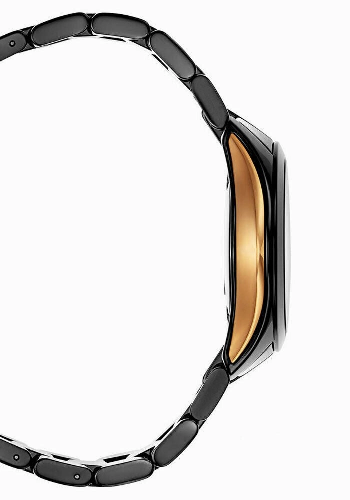 Rado HyperChrome Black Ceramic Quartz Ladies Watch R32214152
