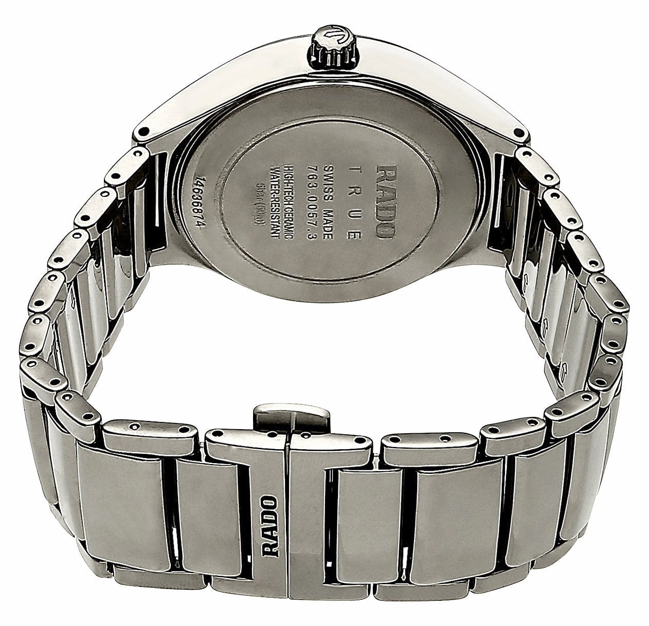Rado True Automatic Diamonds Plasma High-Tech Ceramic Grey Dial Date Unisex Watch R27057732