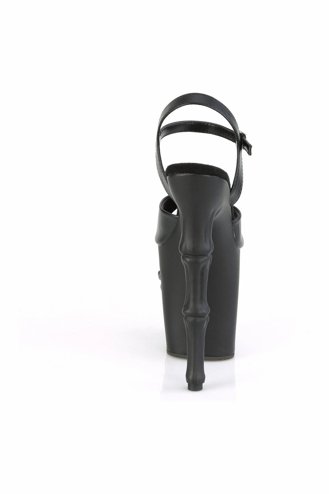 RAPTURE-809 Sandal | Black Faux Leather