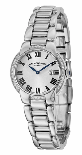 Raymond Weil Jasmine Stainless Steel & Diamond Womens Luxury Watch Calendar 5229-STS-01659