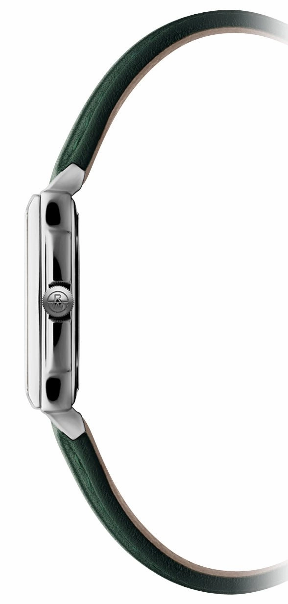 Raymond Weil Toccata Stainless Steel Green Dial Green Leather Strap Diamonds Date Quartz Womens Watch 5925-STC-00521