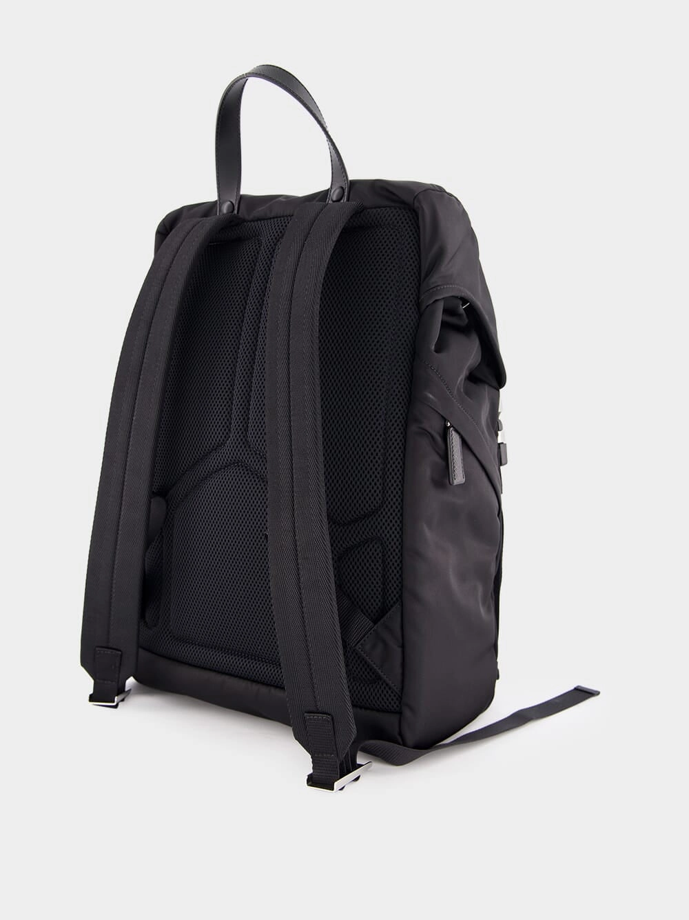 Re-Nylon and Saffiano Leather Backpack