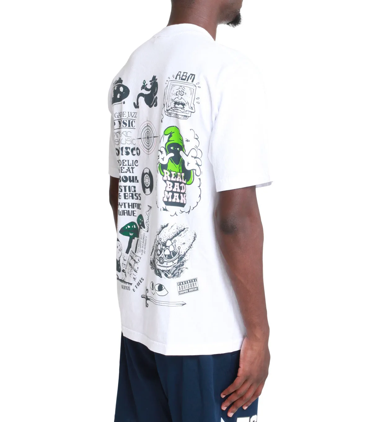 Real Bad Man Syncopation Short Sleeve Tee White