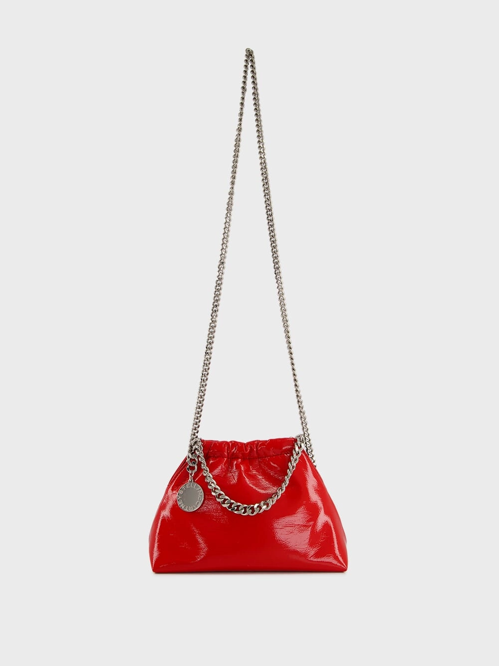 Red Falabella Drawstring Crossbody Bag