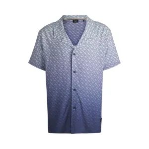 Regular-fit shirt with degrad??monogram print