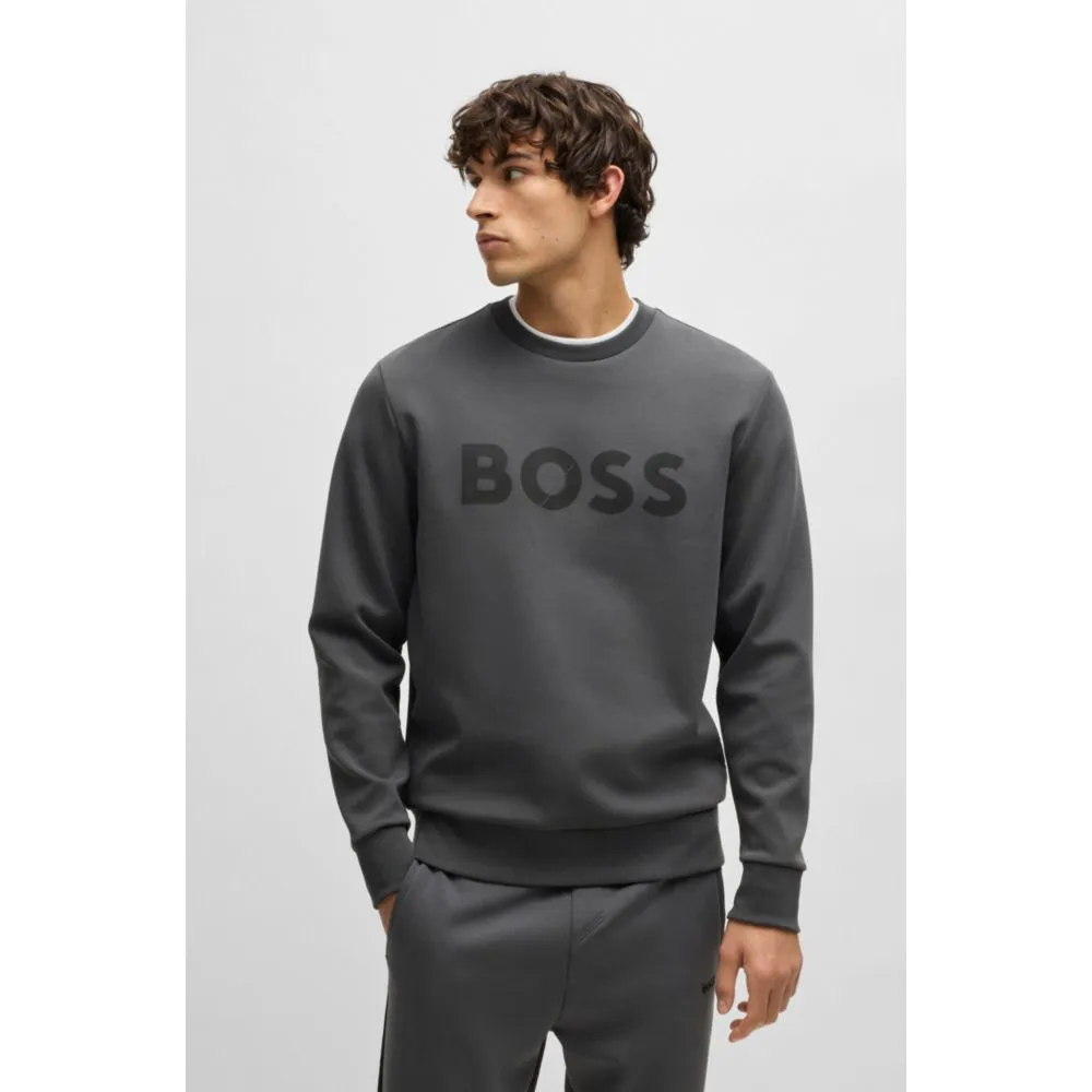 Regular-fit sweatshirt with logo print
