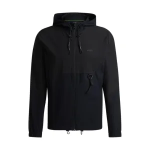 Regular-fit zip-up hoodie with quick-dry performance