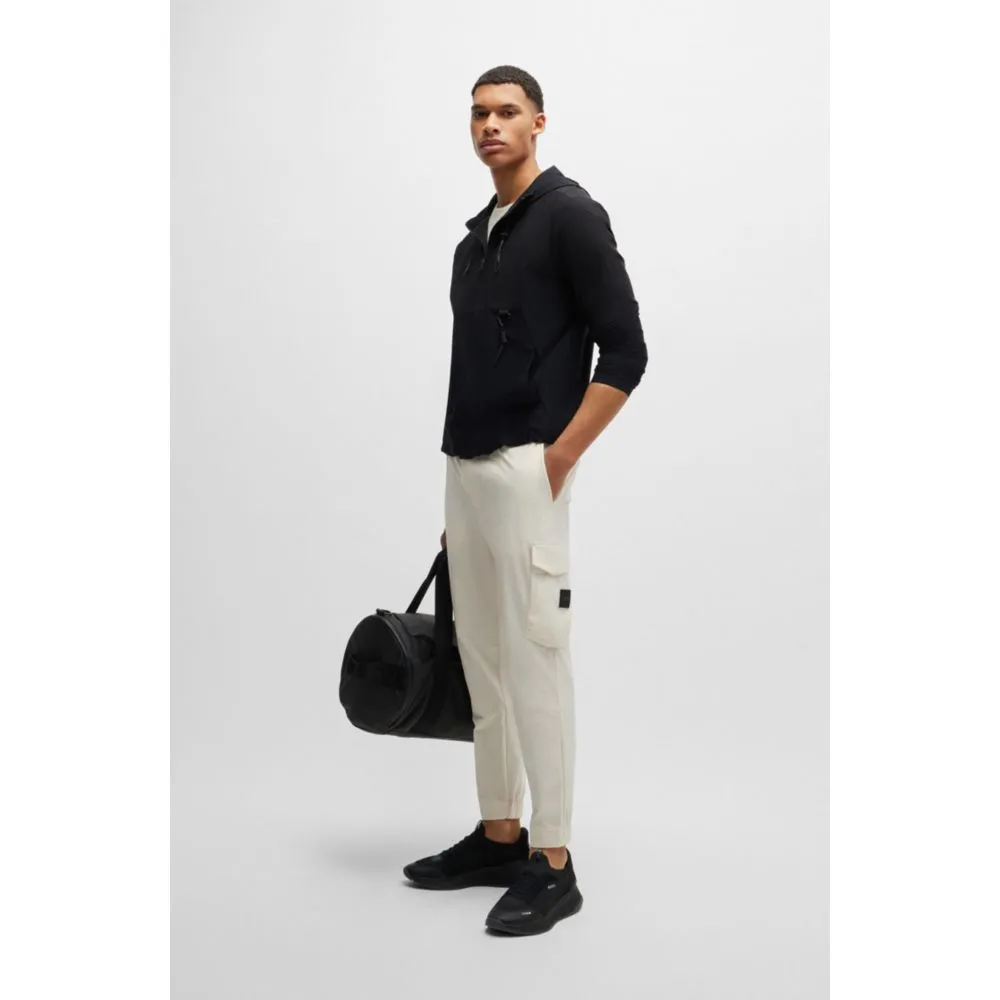 Regular-fit zip-up hoodie with quick-dry performance