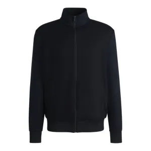 Regular-fit zip-up sweatshirt in stretch cotton