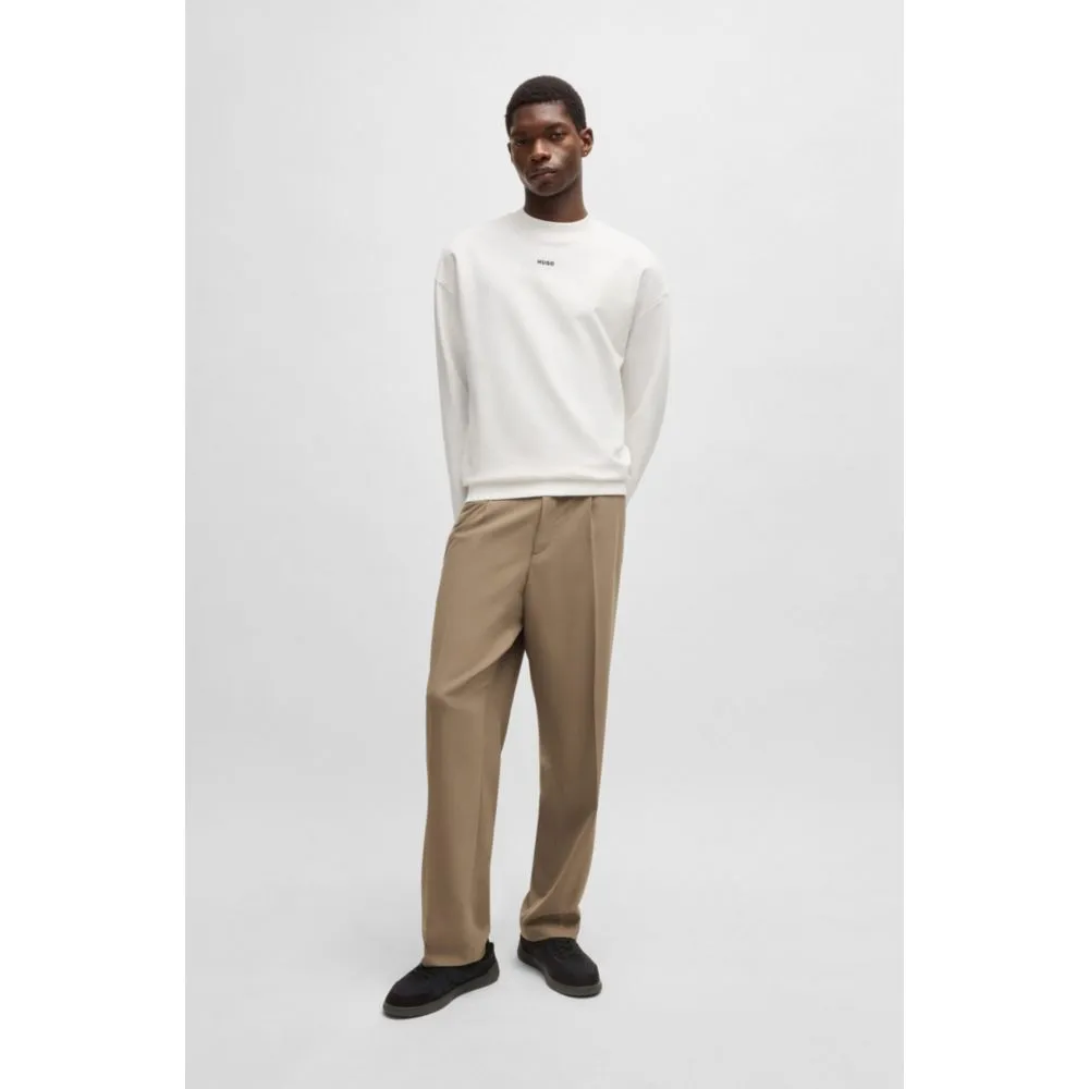 Relaxed-fit sweatshirt in cotton terry with logo print