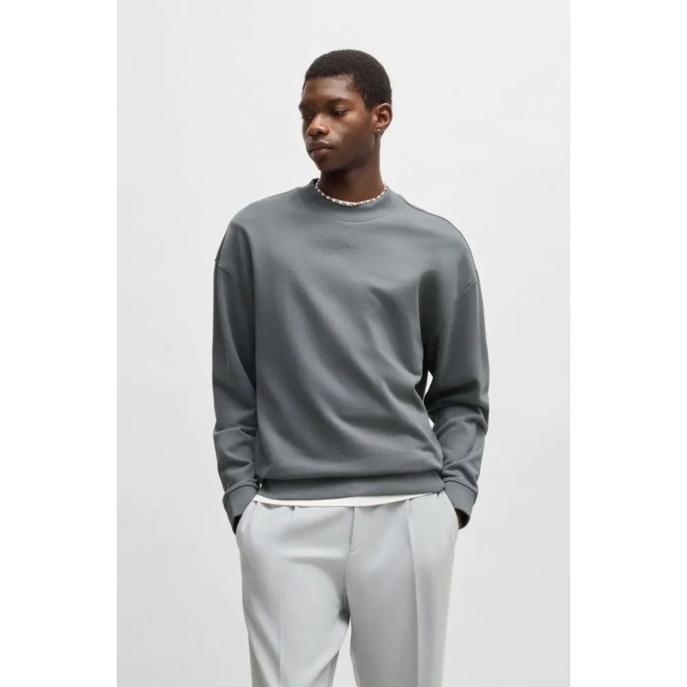 Relaxed-fit sweatshirt in cotton terry with logo print